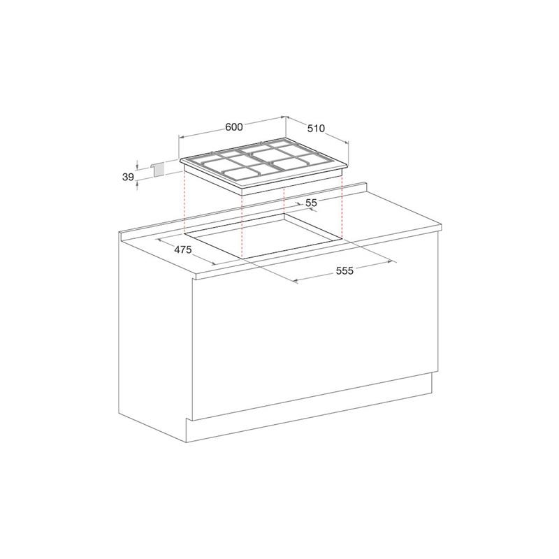 Hotpoint Ariston Pcn T Ix Ha Piano Cottura Da Incasso Cm Fuochi