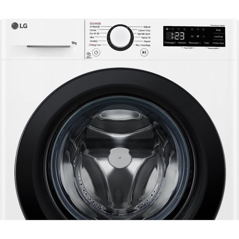 LG F4R3009NSWB LAVATRICE 9KG 1400 GIRI VAPORE AI DD MOTORE INVERTER