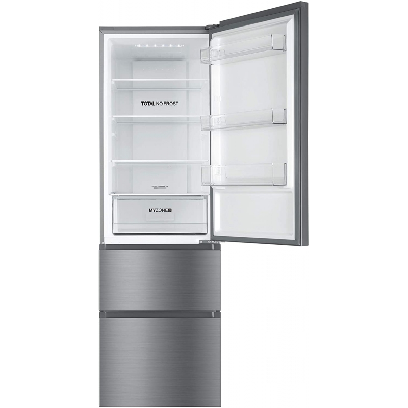 HAIER HTR3619ENMN FRIGORIFERO COMBINATO 348 LT NO FROST CLASSE E COLORE ...