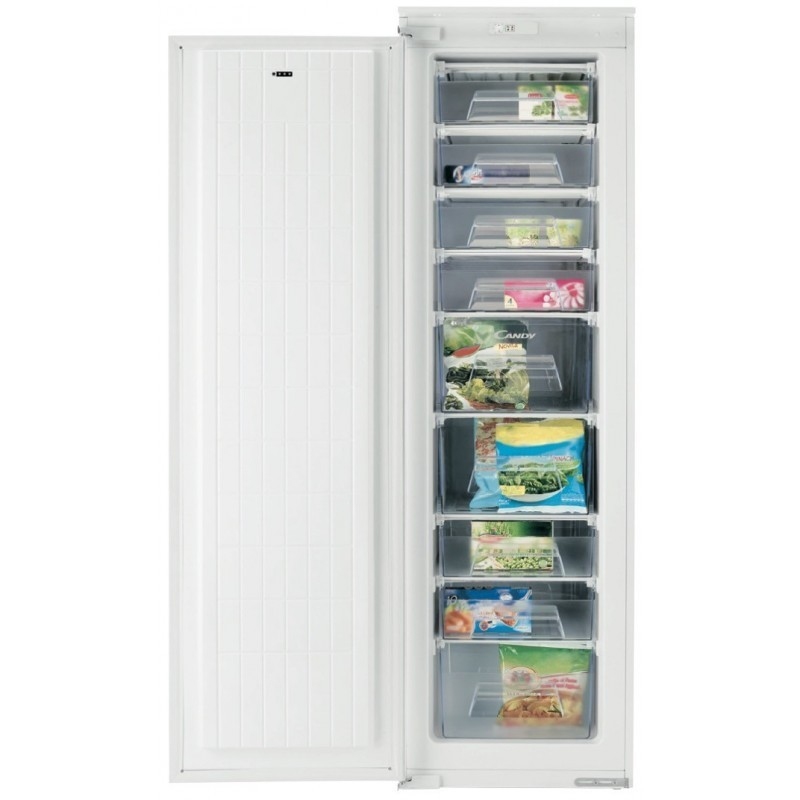 CANDY CFFO 3550 E/N CONGELATORE VERTICALE DA INCASSO STATICO 9 CASSETTI CLASSE F BIANCO