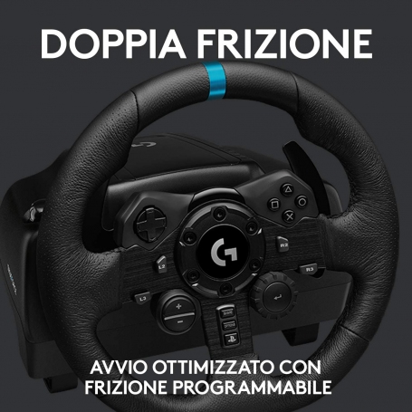 OFFERTA ELETTROVILLAGE  LOGITECH G923 VOLANTE TRUEFORCE COMPATIBILE CON  PS4 E PC DOPPIA FRIZIONE RIF. 941-000149