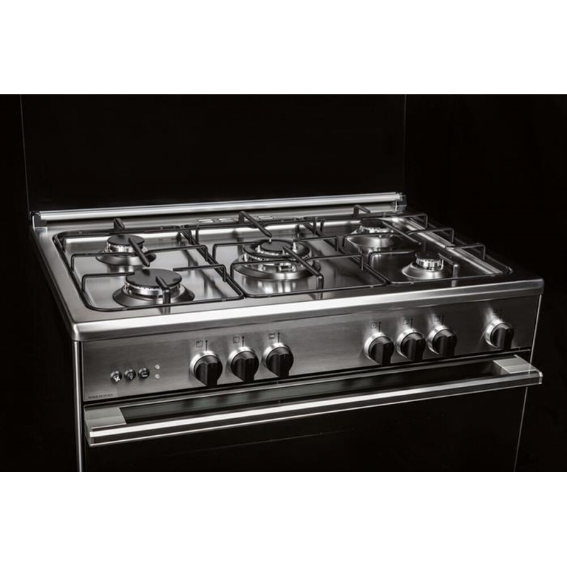 GLEM GAS U765VI CUCINA 70X60 5 FUOCHI A GAS FORNO VENTILATO CON GRILL ...