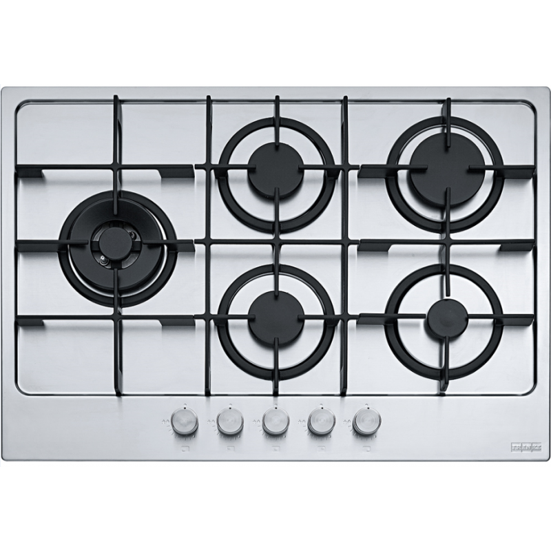 FRANKE FHMA 755 4G DCL XS C - 106.0554.382 - PIANO COTTURA DA INCASSO 75CM 5 FUOCHI A GAS INOX - PROMO