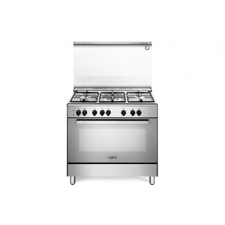 DE LONGHI SEW8541N CUCINA 86X50 4 FUOCHI A GAS + 1 PIASTRA FORNO ELETTRICO  COLORE BIANCO