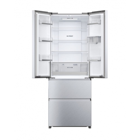 OFFERTA ELETTROVILLAGE  HAIER HFR5719EWMG FRIGORIFERO COMBINATO 444 LT NO  FROST CLASSE E SILVER