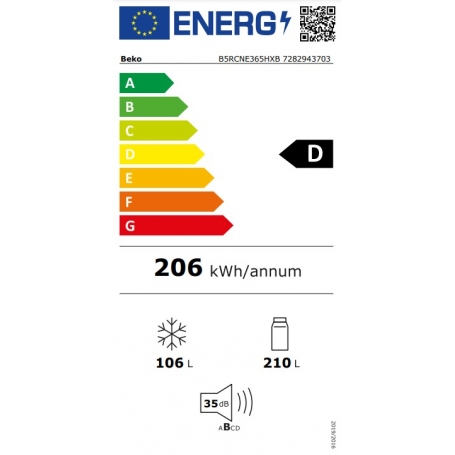 Offerta Elettrovillage Beko B Rcne Hxb Frigorifero Combinato Lt