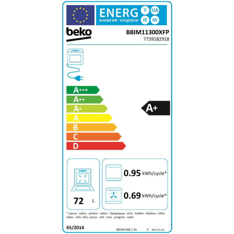 Offerta Elettrovillage Beko Bbim Xfp Forno Elettrico Da Incasso Lt Classe A Inox