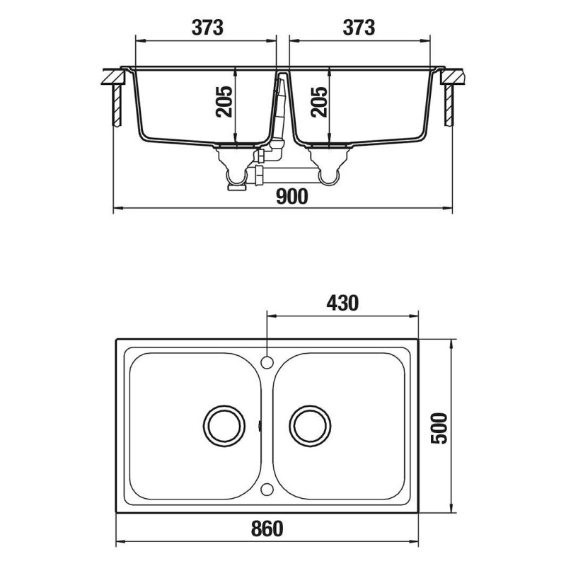 FRANKE RADAR RRX620 LAVELLO 2 VASCHE 86x50CM COLORE INOX RIF. 8586292 -  PROMO