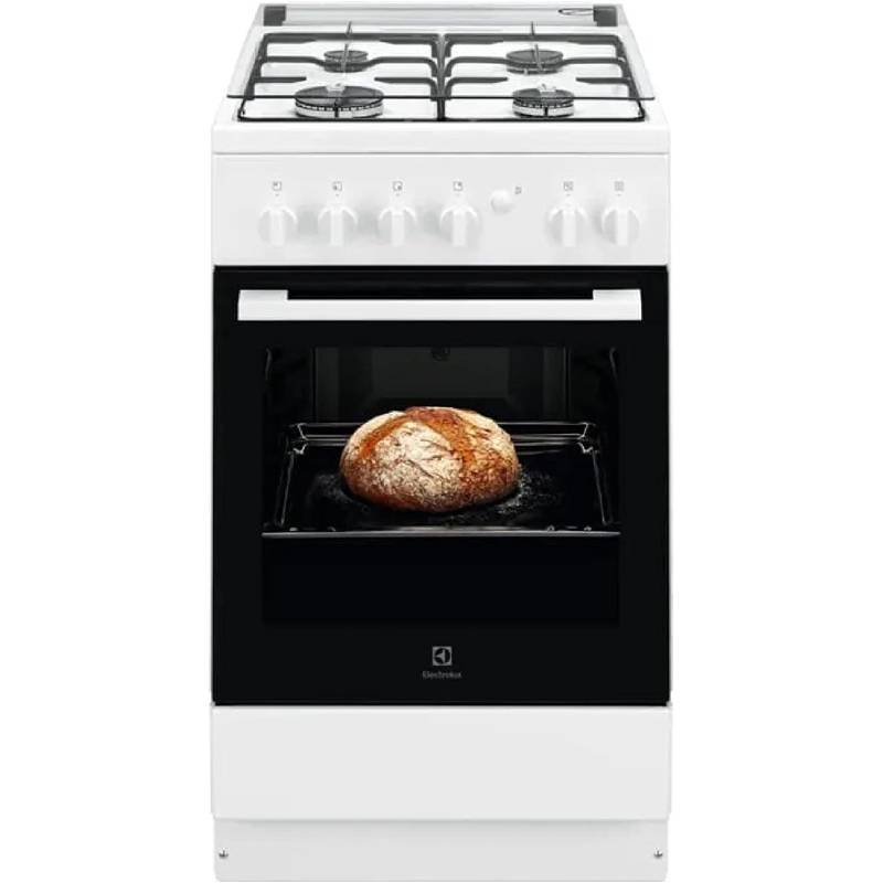 ELECTROLUX LKK500000W CUCINA A GAS 50X60 4 FUOCHI CON FORNO ELETTRICO MULTIFUNZIONE CLASSE A COLORE BIANCO - PROMO