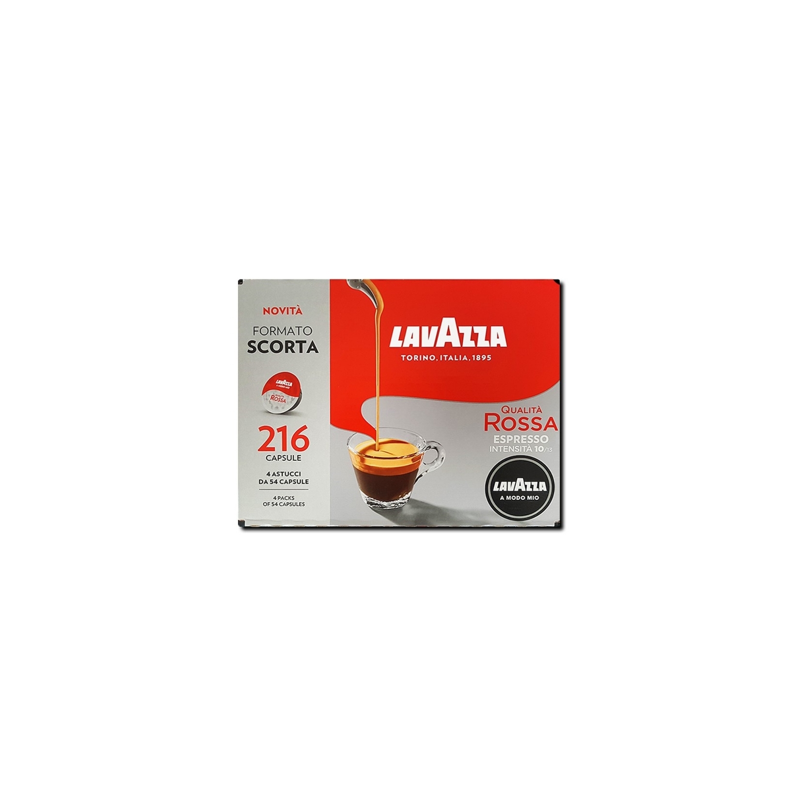 LAVAZZA CAPSULE CAFFE' QUALITA' ROSSA 216 PZ