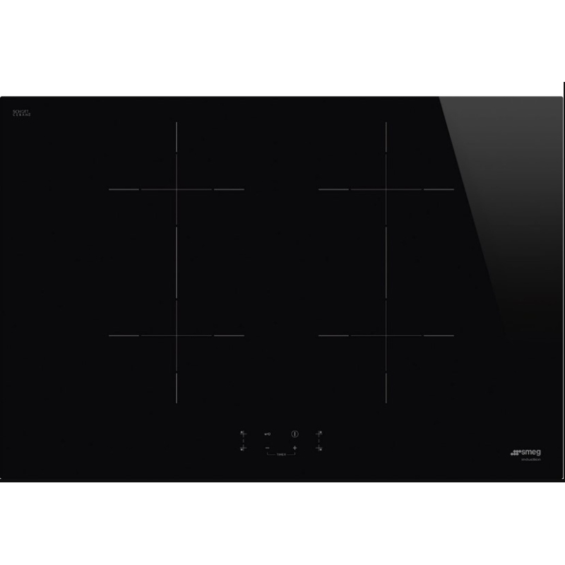 SMEG SIB2741D PIANO COTTURA DA INCASSO A INDUZIONE 75CM 4 ZONE COTTURA CON BOOSTER IN VETROCERAMICA NERO