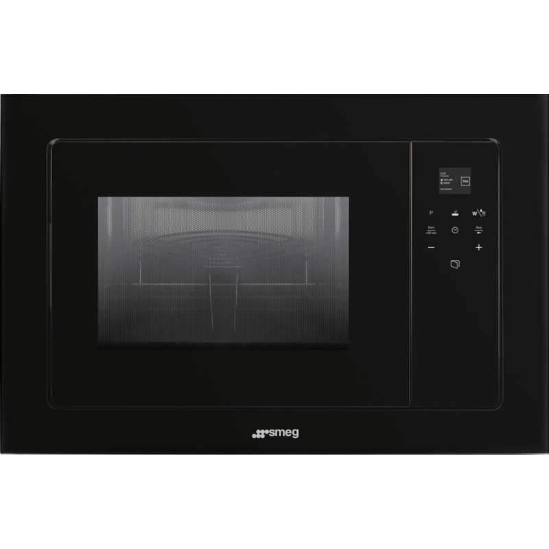 SMEG FMI120B3 FORNO A MICROONDE DA INCASSO 21 LT CON GRILL COLORE NERO