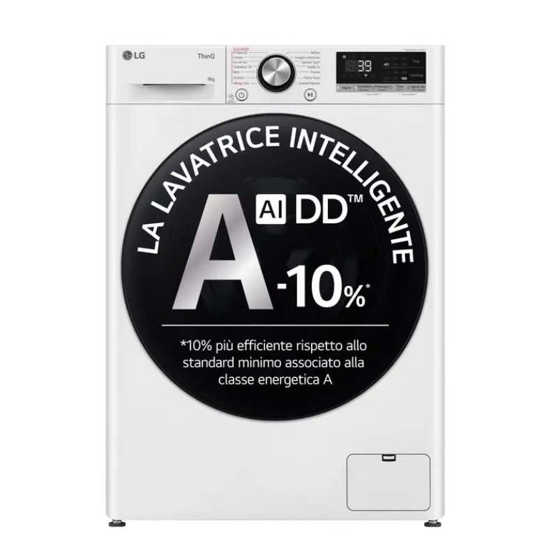 LG F4R7009TSWB LAVATRICE 9KG 1400 GIRI VAPORE WIFI CLASSE A