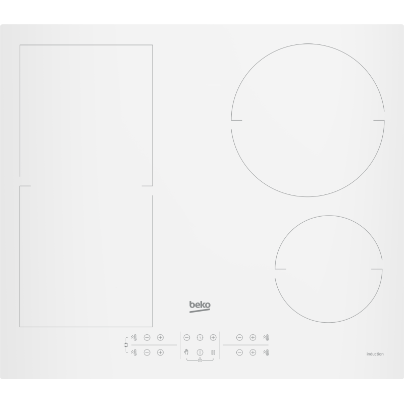 BEKO HII64200FMTW PIANO COTTURA A INDUZIONE 60CM 4 ZONE DI COTTURA COLORE BIANCO