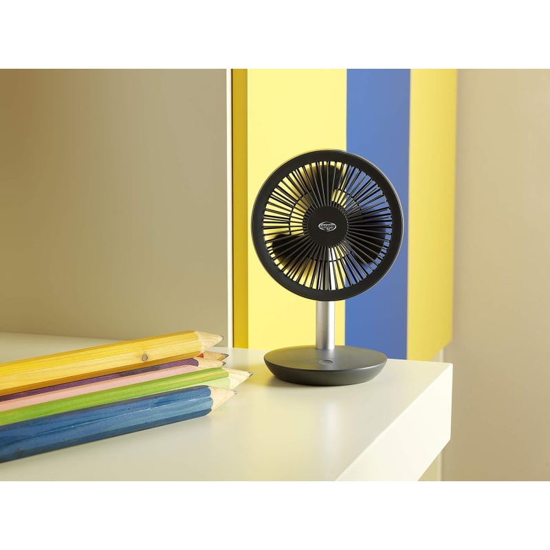 ARGO ORFEO VENTILATORE PORTATILE RICARICABILE CON CAVO USB - TITANIUM