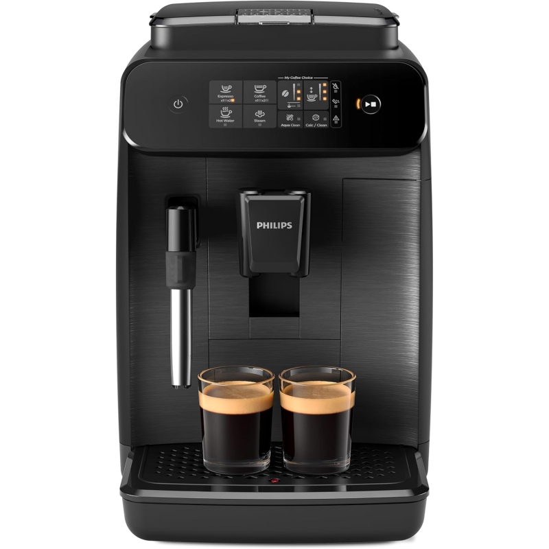 PHILIPS EP0820/00 SERIES 800 MACCHINA DA CAFFÈ AUTOMATICA A CHICCHI O IN POLVERE 2 TAZZE CON CAPPUCCINATORE