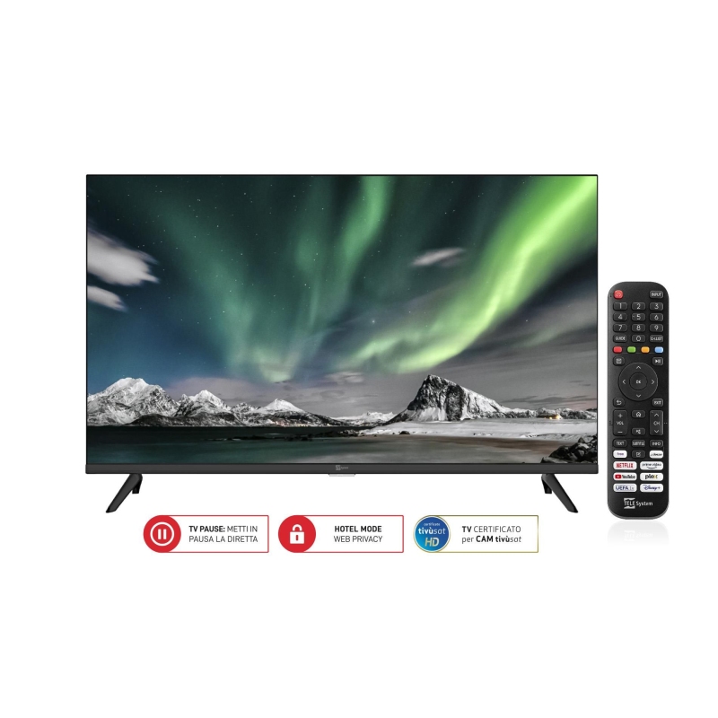 TELESYSTEM LX SMV14F TV LED 32'' SMART TV HD WIFI 3HDMI - TS-32LXSMV14F