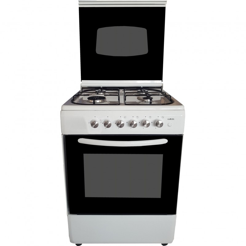 LAREL L6005VB CUCINA 60X60 4 FUOCHI A GAS E FORNO A GAS - BIANCA