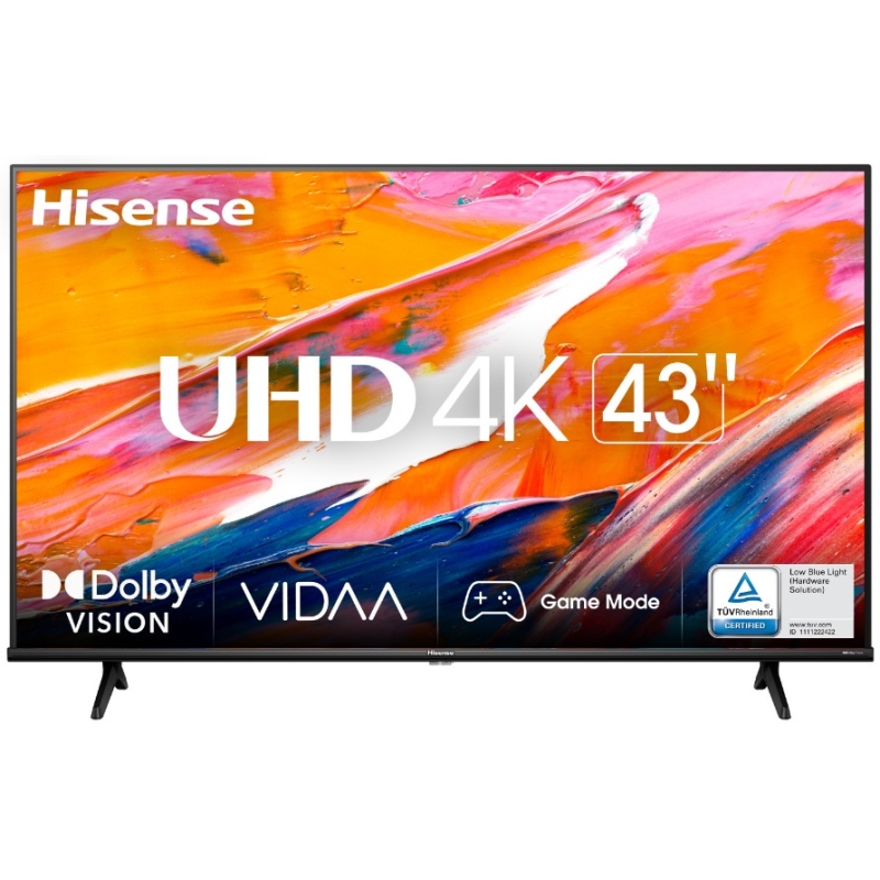 HISENSE 43A6K TV LED 43'' SMART TV UHD 4K DVB-T2 HEVC MAIN10/S2/C NERO - PROMO