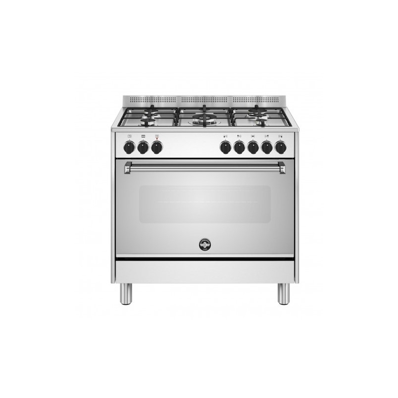 LA GERMANIA AMN965EXV/24 CUCINA 90X60 5 FUOCHI A GAS FORNO ELETTRICO MULTIFUNZIONE INOX