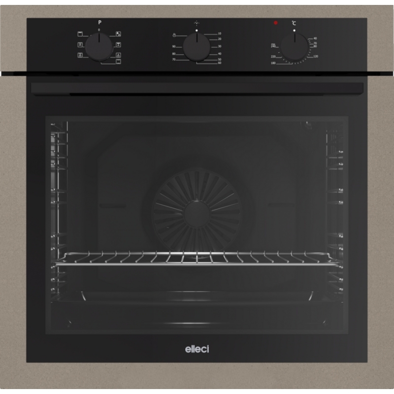 ELLECI PLANO G43 FGSP60243NS FORNO DA INCASSO ELETTRICO 73LT CLASSE A+ TORTORA/NERO