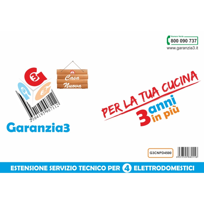 GARANZIA3 CASANUOVA – 4 ELETTRODOMESTICI