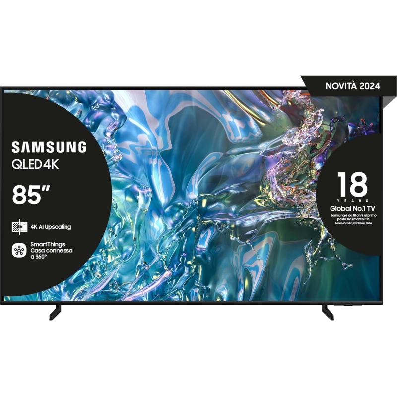 SAMSUNG QE85Q60DAUXZT TV QLED 85'' ULTRA HD 4K SMART TV DVBT2/S2/HEVC WI-FI