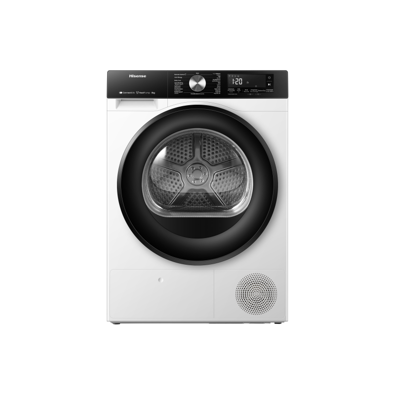 HISENSE DH3S802BW2 ASCIUGATRICE POMPA DI CALORE 8KG WIFI OBLO' REVERSIBILE CLASSE A++